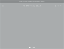 Tablet Screenshot of k9tacticalgear.com